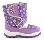 Girls 'Snowflake' Fleece Lined Snow Boots (Lilac)